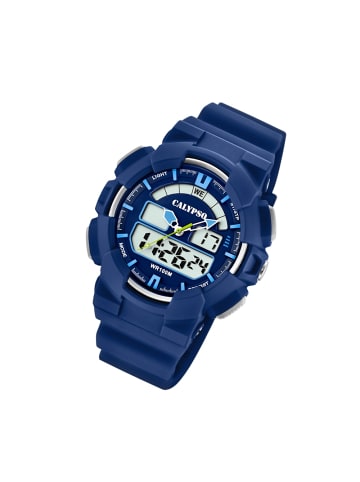 Calypso Analog/Digital-Armbanduhr Calypso Digital blau groß (ca. 42mm)