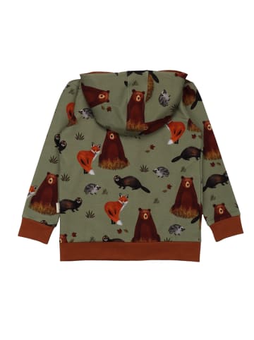 Walkiddy Sweatjacke Autumland in green