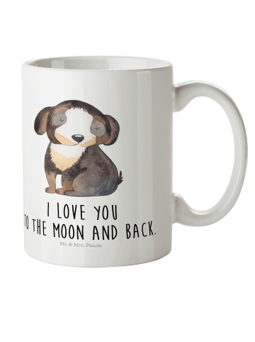 Mr. & Mrs. Panda Kinderpott Hund Entspannen mit Spruch in Weiß