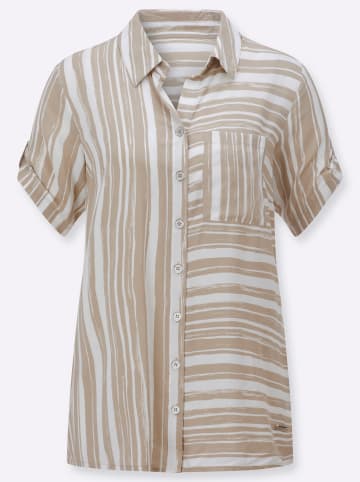 WITT WEIDEN Longbluse in sesam-ecru-bedruckt