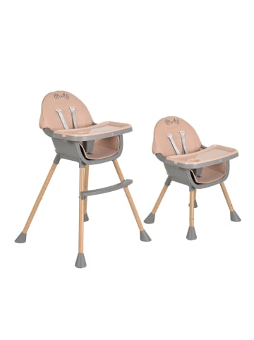 Moni Kinderhochstuhl Biscotti 2 in1 in rosa