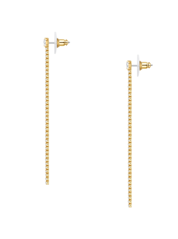 Yokoamii Ohrringe aus Metall-Legierung mit Zirkonia in gelbgold