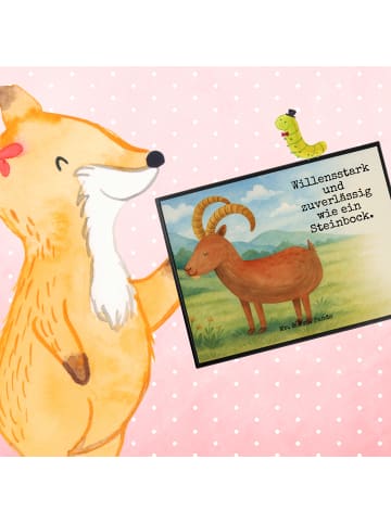 Mr. & Mrs. Panda schreibtischunterlage Sternzeichen Steinbock De... in Weiß