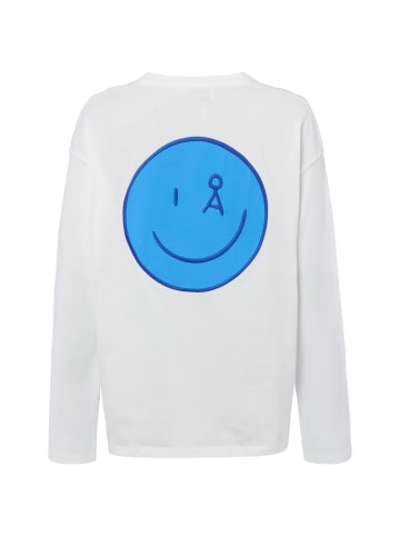 armedangels Langarmshirt Fietaa Smile in ecru blau