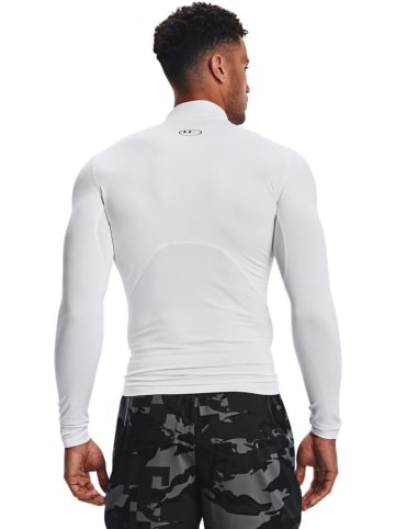 Under Armour Longsleeve "ColdGear Compression Mock" in Weiß