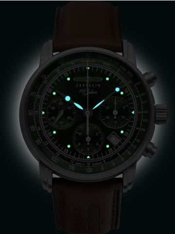 Zeppelin Uhr in Grün