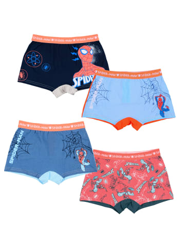 Spiderman Spiderman Boxershorts 4er Pack Unterhosen in blau