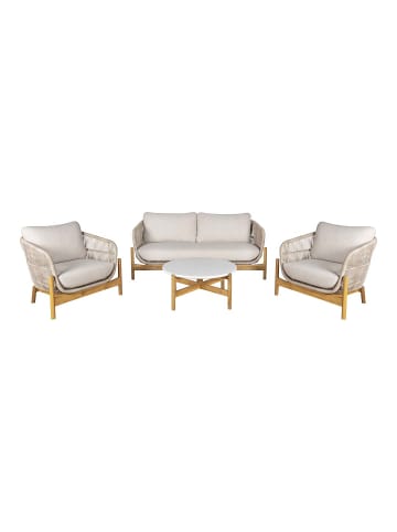 ebuy24 Lounge-Set Terracina 4-teilig Braun 175 x 79 cm