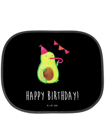 Mr. & Mrs. Panda sonnenschutz fenster Avocado Geburtstag mit Spruch in Schwarz