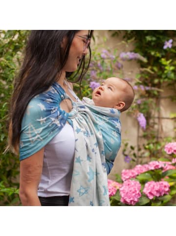 Hoppediz Babytragetuch Ring-Sling kbA in Singapur blue