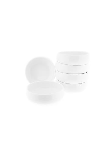 Almina 6 Tlg.  Suppenschüssel aus Porzellan in Weiß