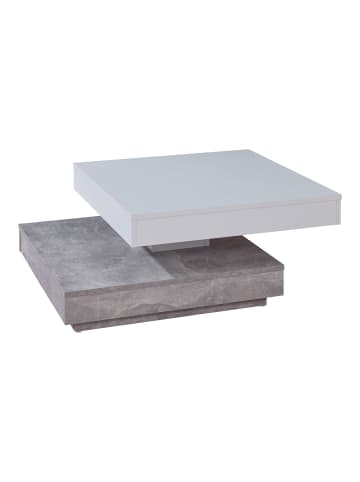 ebuy24 Couchtisch Erano Grau Beton 70 x 70 cm