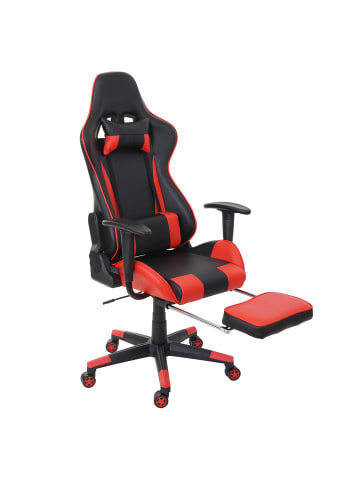 MCW Relax-Bürostuhl D25 XXL, Schwarz/rot