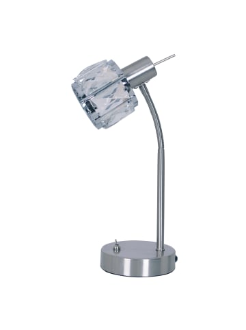 näve LED Tischleuchte "JOSEFA" in stahl-blank - EEK F