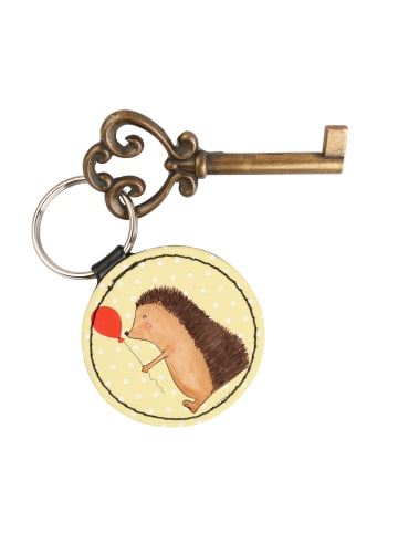 Mr. & Mrs. Panda Anhänger Igel Luftballon ohne Spruch in Gelb Pastell