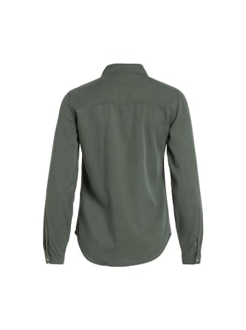 Vila Langarmbluse in duck green