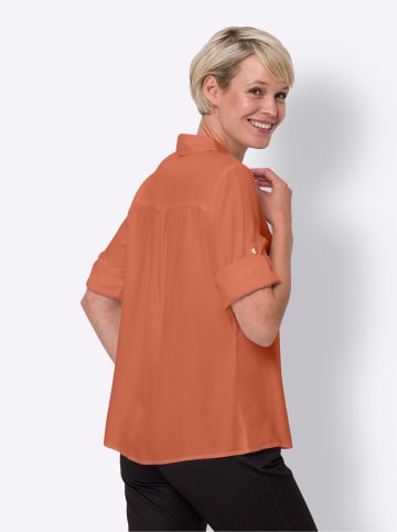 Sieh an! Bluse in papaya