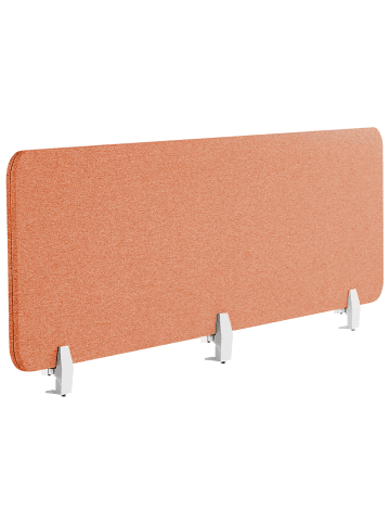 Beliani Schreibtischtrennwand WALLY in Rot - (W) 180 x (H) 40 x (L) 2 cm