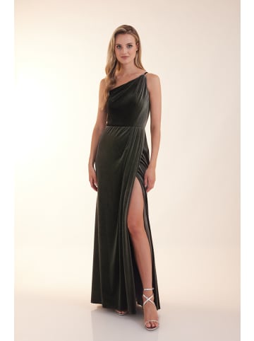 LAONA Kleid Velvet Dreams Dress in Deep Green