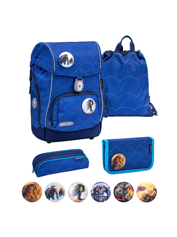 Belmil Premium Schulranzen-Set 5tlg. Comfy Plus "Estate Blue" Für kleine Kinder