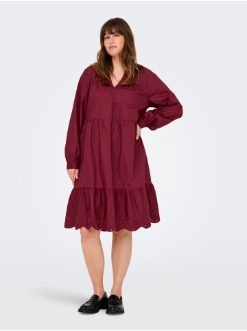 ONLY Carmakoma Kleid in Burgundy