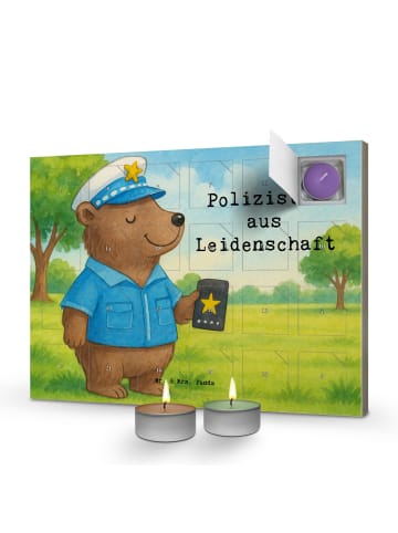 Mr. & Mrs. Panda adventskalender kerzen Polizistin Leidenschaft ... in Weiß