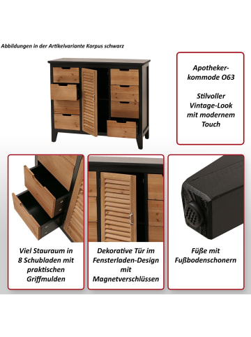 MCW Apothekerkommode O63, Korpus natur