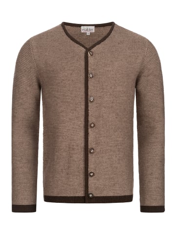 Nübler Trachtenstrickjacke Langarm Ignaz in braun