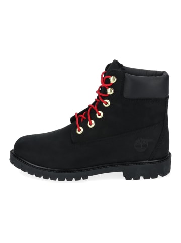 Timberland Stiefelette in Schwarz/Rot