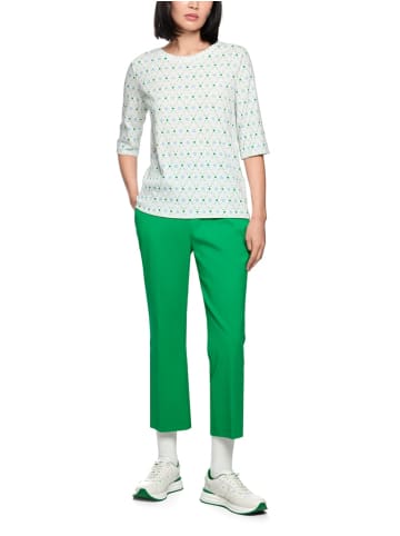 MARC CAIN Shirt mit Herzchen-Print in Weiß