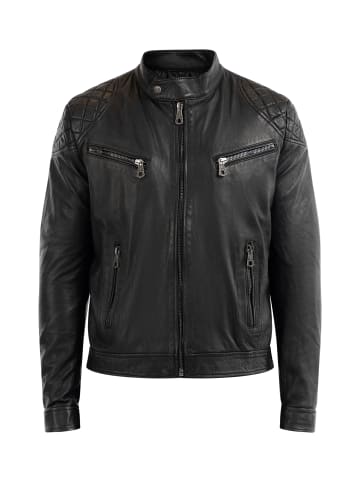 DreiMaster Vintage Lederjacke in Schwarz