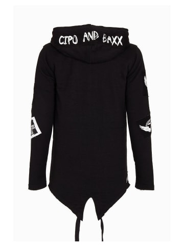 Cipo & Baxx Sweatjacke in schwarz