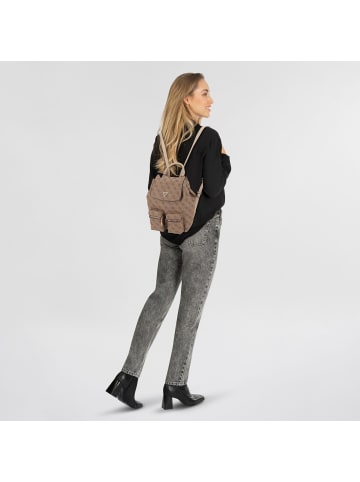 Guess Manhattan II City Rucksack 33 cm in latte logo