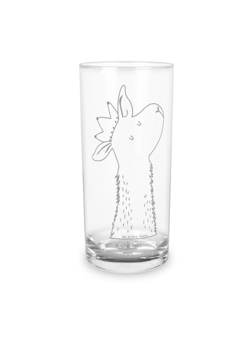 Mr. & Mrs. Panda Wasserglas Lamakopf König ohne Spruch in Transparent