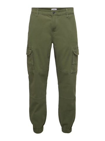 ONLY & SONS Cargo-Hose in Olive Night 1