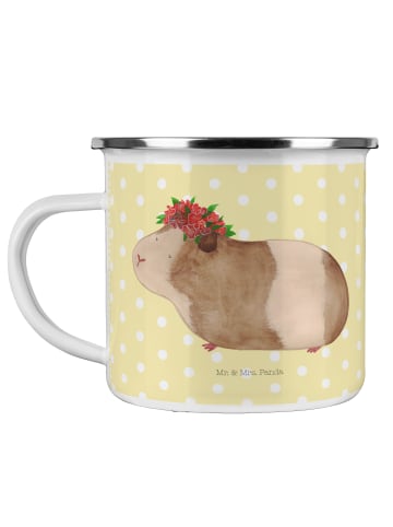 Mr. & Mrs. Panda Emaille Becher Meerschweinchen Weisheit ohne Sp... in Gelb Pastell