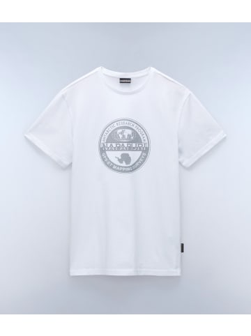 Napapijri T-Shirt "S-Bollo Ss 2" in Weiß