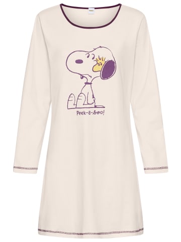 Peanuts Nachthemd in ecru bedruckt