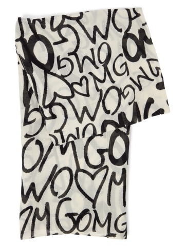 Codello Schal in weiß schwarz - 0001