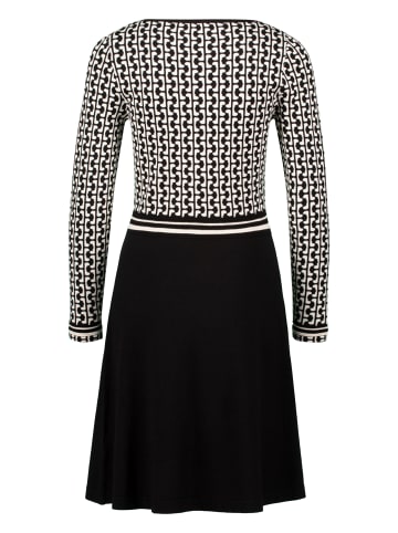 Zero  Strickkleid grafisches Muster in BlackCream