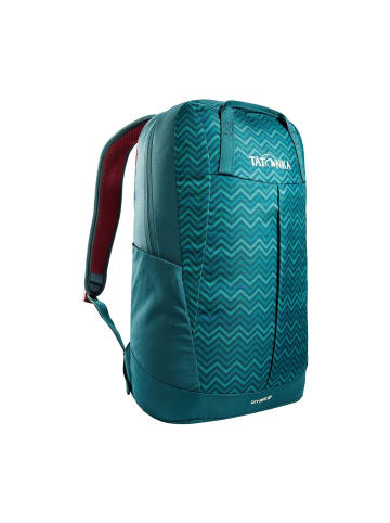 Tatonka City Pack 20 Rucksack 49 cm in teal green zig zag