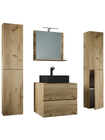 ebuy24 Badmöbelset LendasXLBL Eiche Eiche dekor 127 x 52 cm