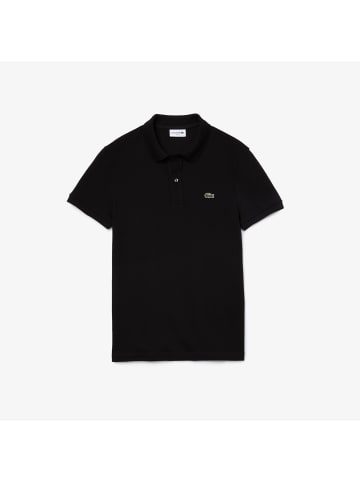 Lacoste halbarm Poloshirt Slim Fit in Schwarz