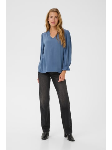 Kaffe Langarm-Bluse KAliv Regular fit in Bering Sea