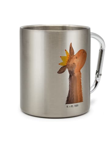 Mr. & Mrs. Panda Teetasse Lamakopf König ohne Spruch in Silber