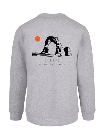 F4NT4STIC Sweatshirt Escape Discover the World Savannah in grau meliert