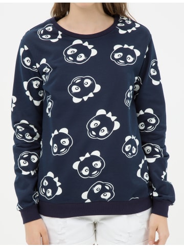 KOTON Sweatshirt in Weiß Gemustert