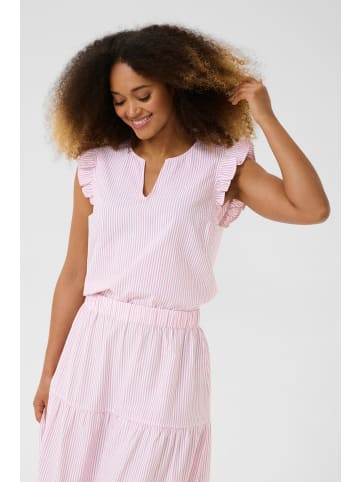 Cream Ärmellose Bluse CRAmala Regular fit in Light Rose Stripe