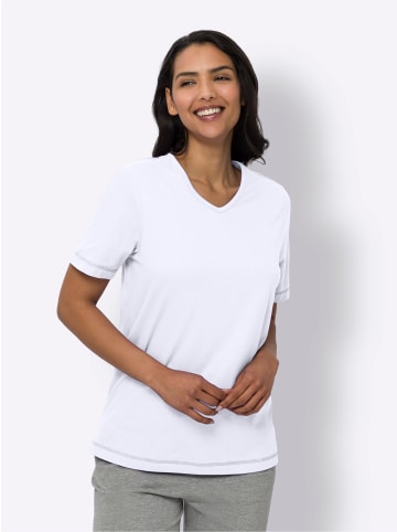 Sieh an! Kurzarmshirt in weiß