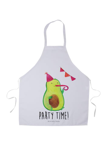 Mr. & Mrs. Panda Schürze Avocado Party Zeit mit Spruch in Weiß